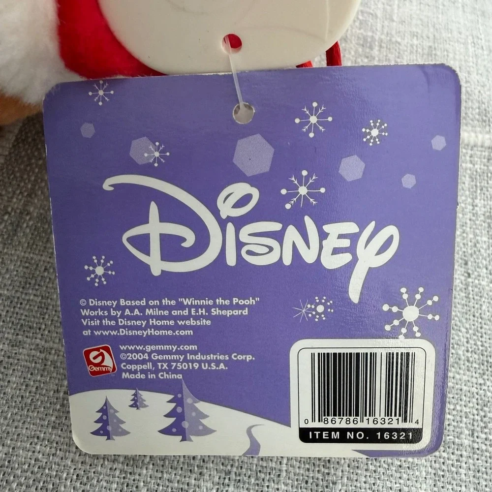 VTG Y2K Disney Tigger‎ 3D Plush Christmas Stocking Gemmy 2004 NEW